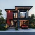 villa-built-with-light-gauge-streel2-floors-modern-finishing-3d-with-red-grey-colors